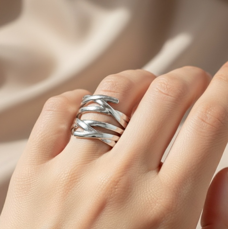 ANEL REGULÁVEL FIOS ENTRELAÇADOS AÇO 316L PREMIUM⭐️