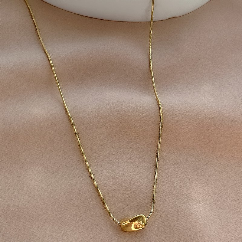 COLAR PINGENTE TORCIDO DELICADO DOURADO AÇO 316L⭐️