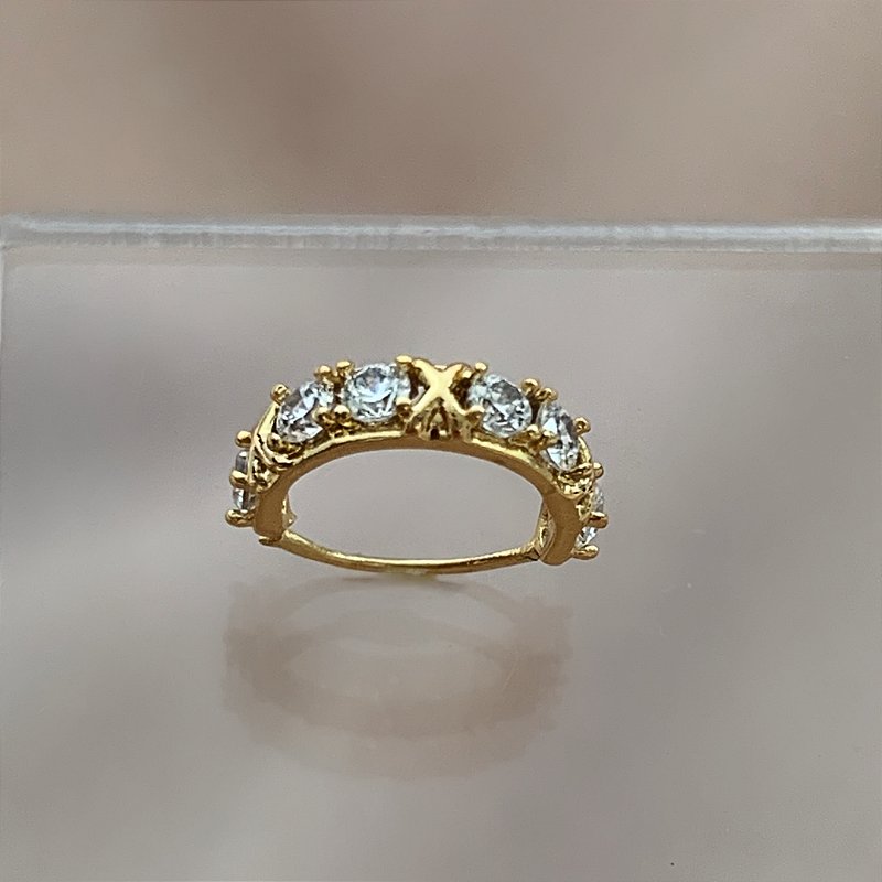 PIERCING CARTILAGEM ARGOLINHA CRAVEJADA ZIRCÔNIAS 7MM AÇO 316L FOLHEADO A OURO 18K SEMIJOIA PARA ATUALIZAÇÃO⭐️