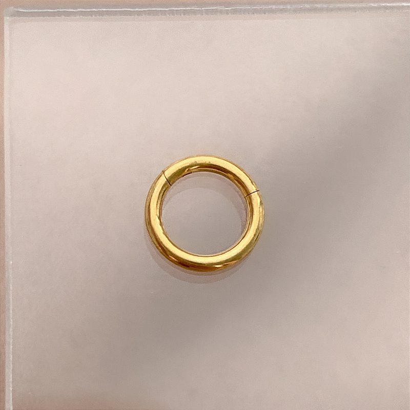 PIERCING ARGOLINHA SEGMENTO FIO 1.2 6MM HASTE AÇO GOLD 316L SEMIJOIA PARA ATUALIZAÇÃO⭐️