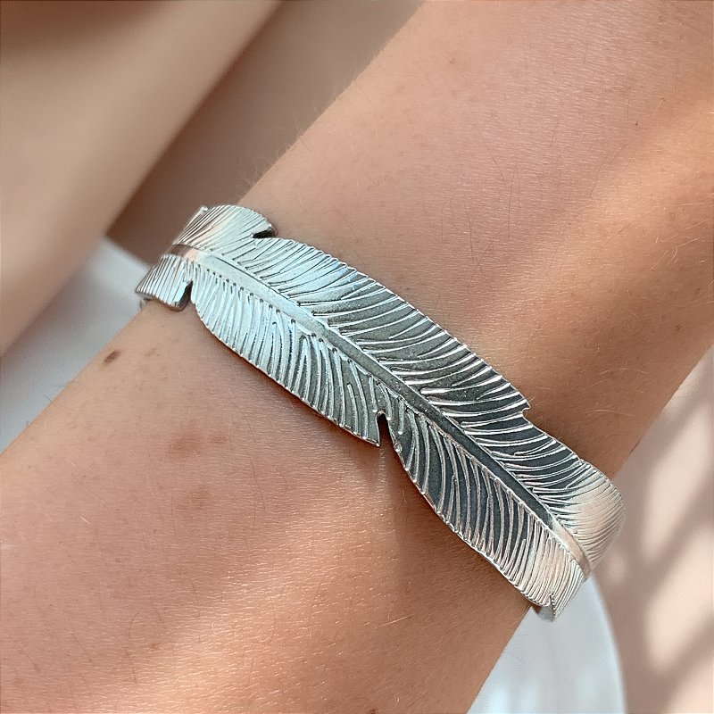 PULSEIRA / BRACELETE PENA AÇO 316L⭐️