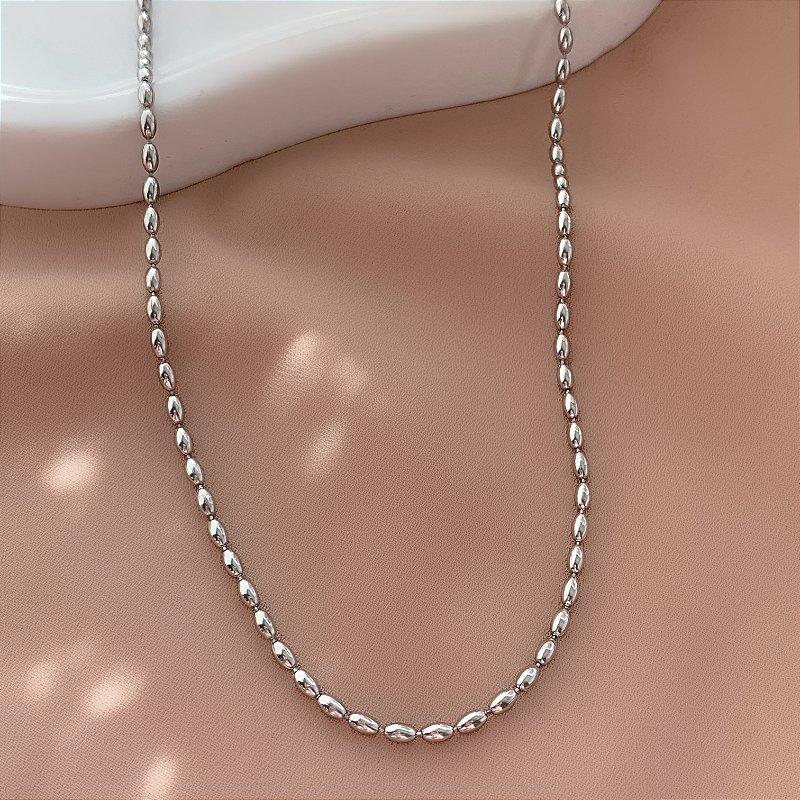 COLAR PONTILHADO AÇO 316L⭐️