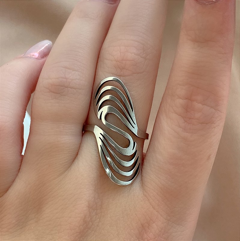 ANEL FIOS CURVADOS "S" AÇO 316L⭐️