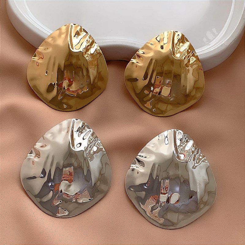 BRINCO MAXI GOTA MARTELADA BIJU