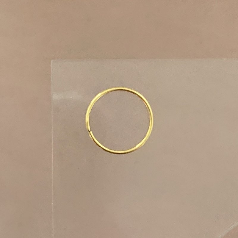 PIERCING NARIZ ARGOLINHA 10MM AÇO 316L FOLHEADO A OURO 18K SEMIJOIA PARA ATUALIZAÇÃO⭐️