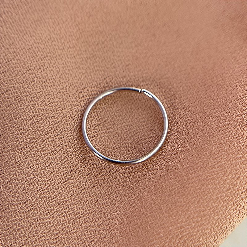 PIERCING ARGOLA NARIZ 8MM FOLHEADO A RÓDIO SEMIJOIA PARA ATUALIZAÇÃO⭐️