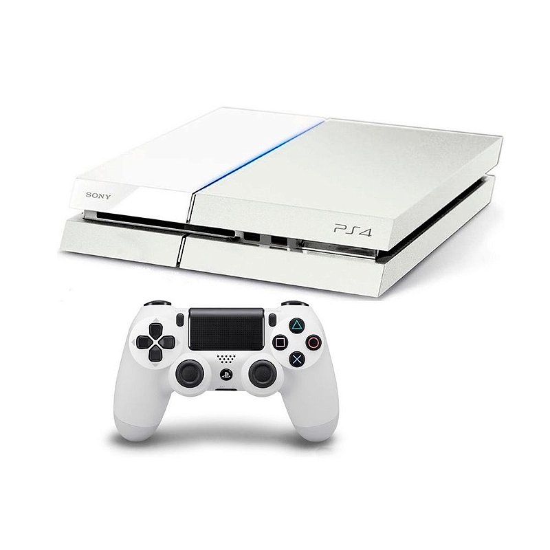Console PlayStation 4 500GB Branco - Sony - MeuGameUsado Console PlayStation 4 500GB Branco - Sony - MeuGameUsado