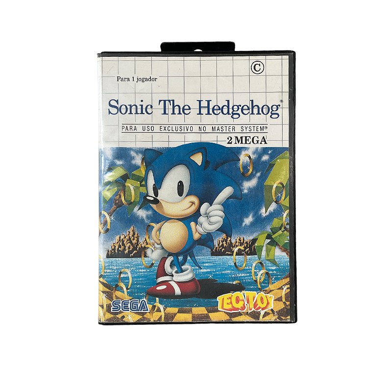 Cartucho Master System Sonic Chaos Tec Toy Completo