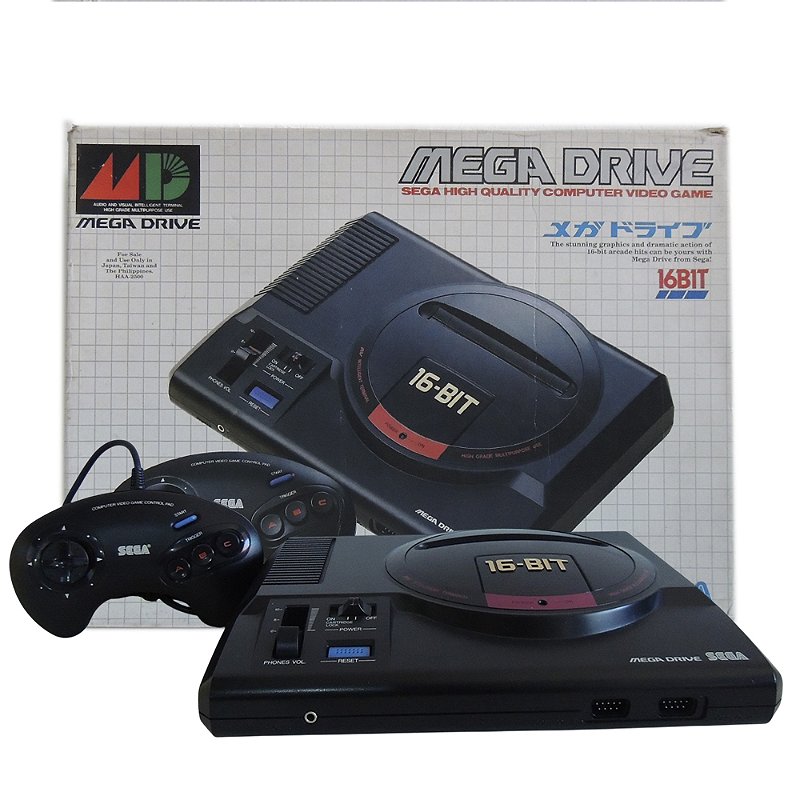 SEGA MEGA DRIVE ミニ 16-BIT Console Mega Drive 16-BIT - Sega - MeuGameUsado