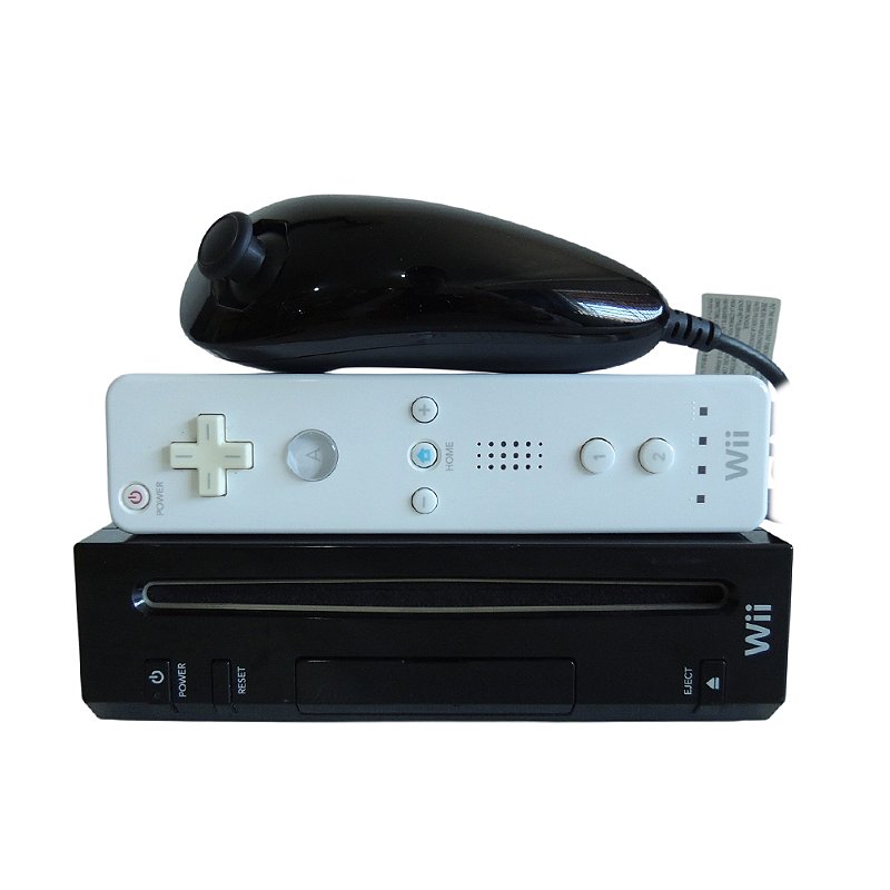 Wii 黒 Console Nintendo Wii Preto - Nintendo - MeuGameUsado