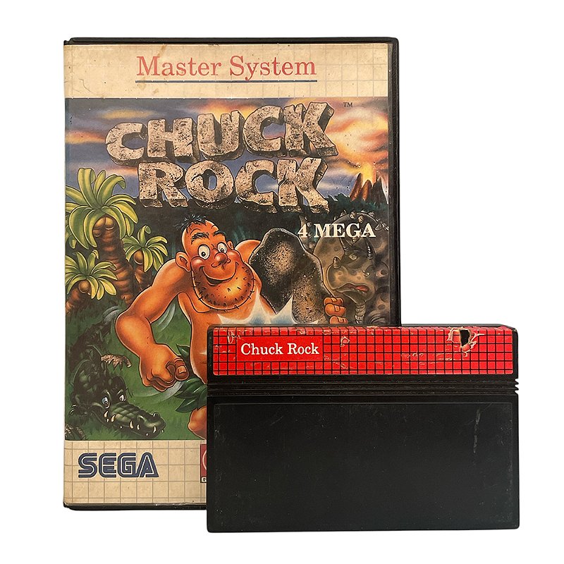 Jogo Chuck Rock - Master System - MeuGameUsado