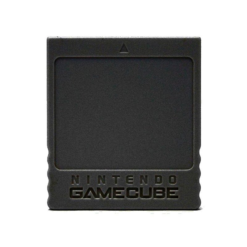 Memory Card Original Preto Nintendo GameCube GC MeuGameUsado