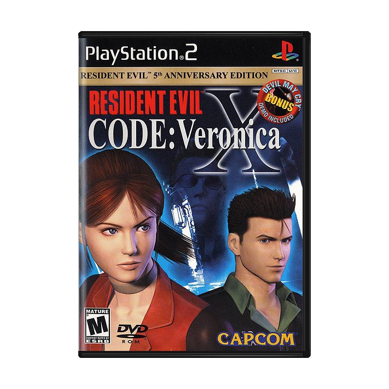 Jogo Resident Evil Code: Veronica X - PS2 (Anniversary Edition ...