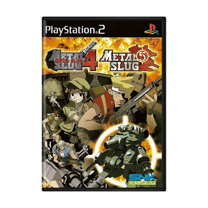 Jogo Metal Slug 4 + Metal Slug 5 PS2 MeuGameUsado
