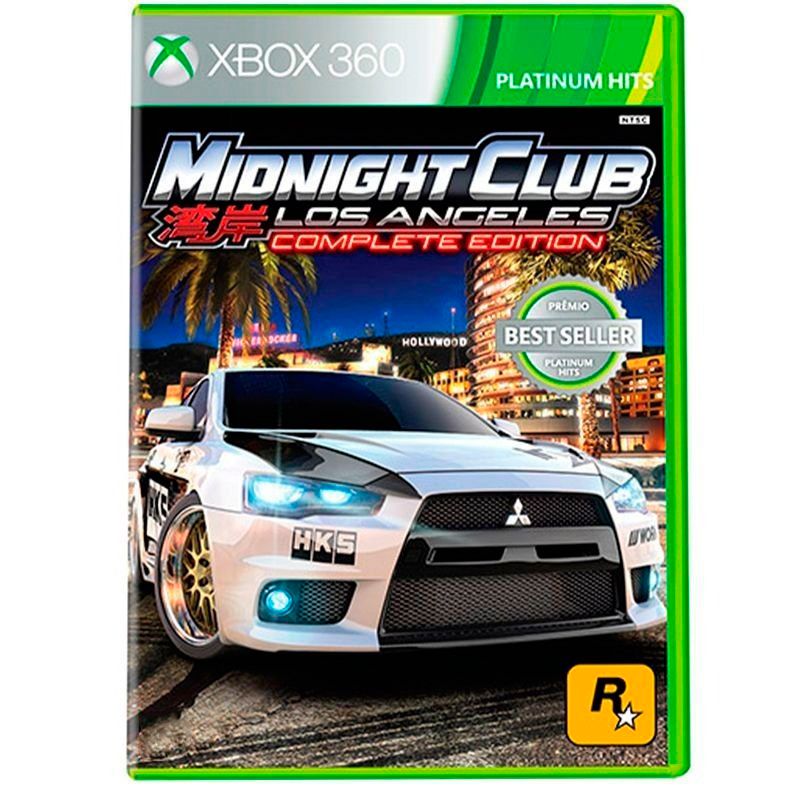 Jogo Midnight Club Los Angeles Xbox 360 Corrida Mídia Fisica