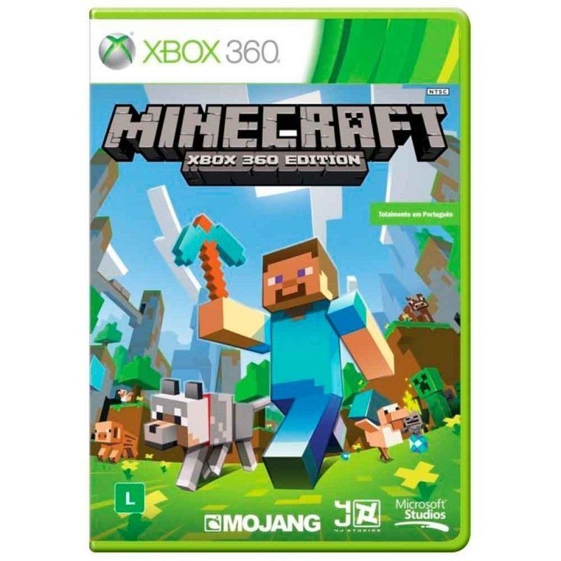 Minecraft xbox edition (xbox um) usado rus xbox um xbox 360 jogo