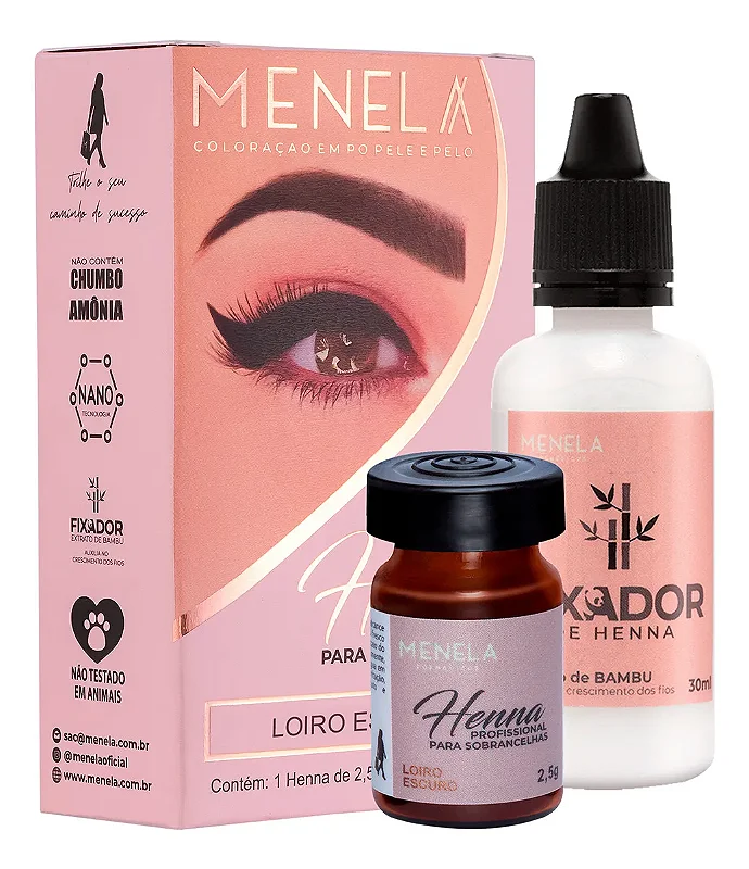 Henna Menela 2,5 g — Castanho escuro