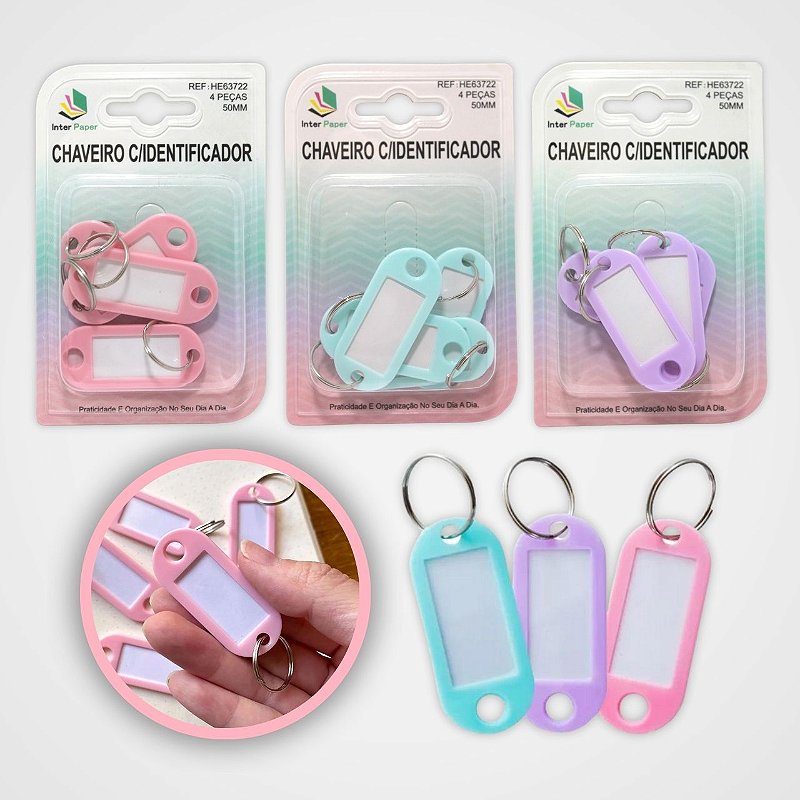 Chaveiro de Parede c/ Porta e 6 Suportes - Stock-Off