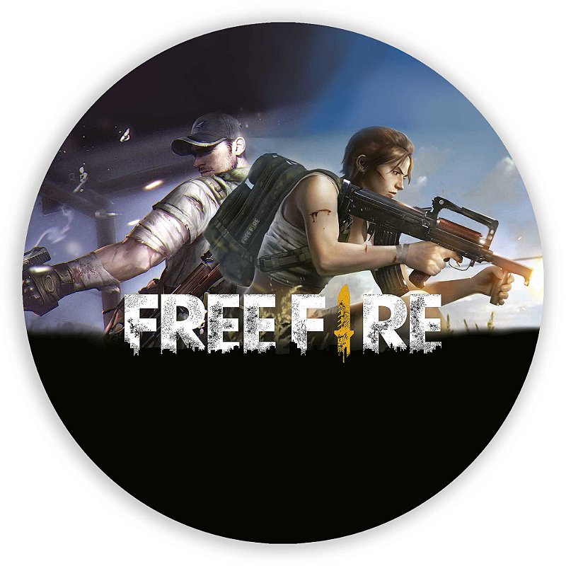 Painel Banner Redondo Free Fire 1,30 Por 1,30 no Elo7