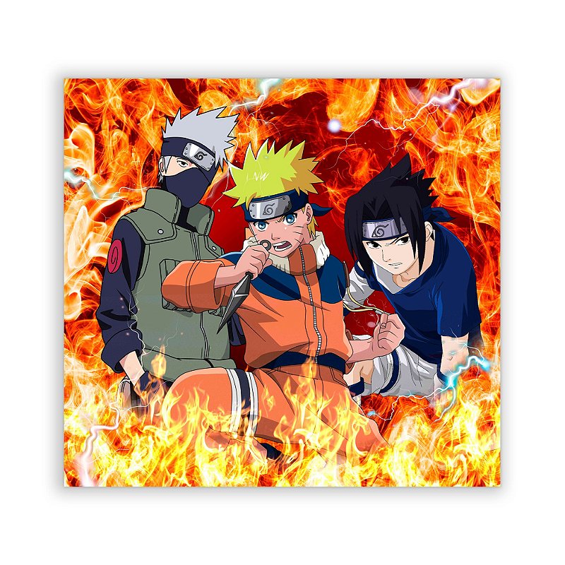 Naruto 12 (30 x 40 cm) - 100% Diamantes (Quadrado) - Pronta Entrega 