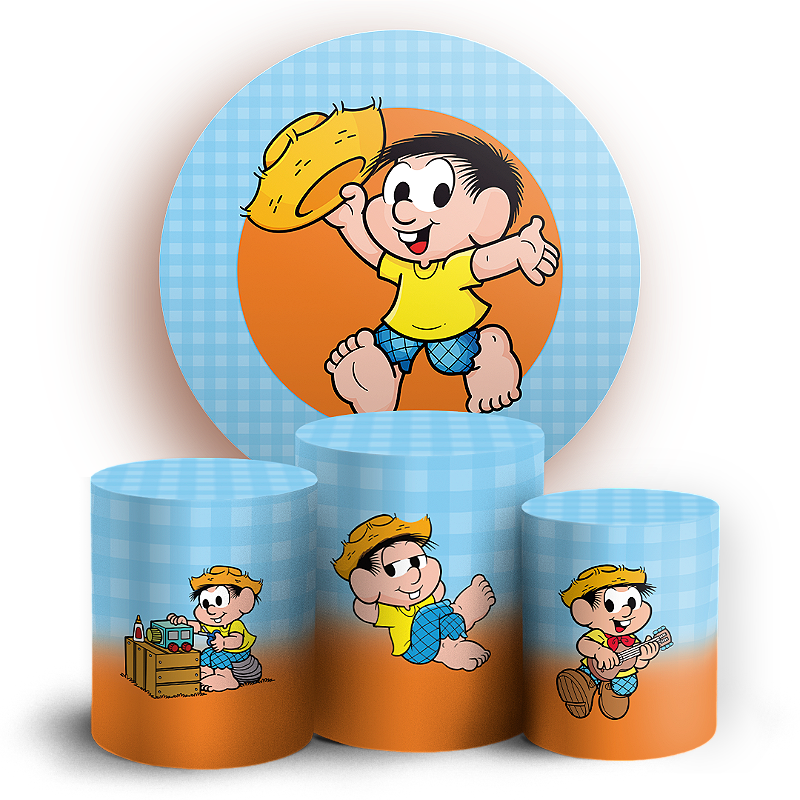 KIT Redondo e Trio - Chico Bento Turma Da Monica - Sublimado 3D ...
