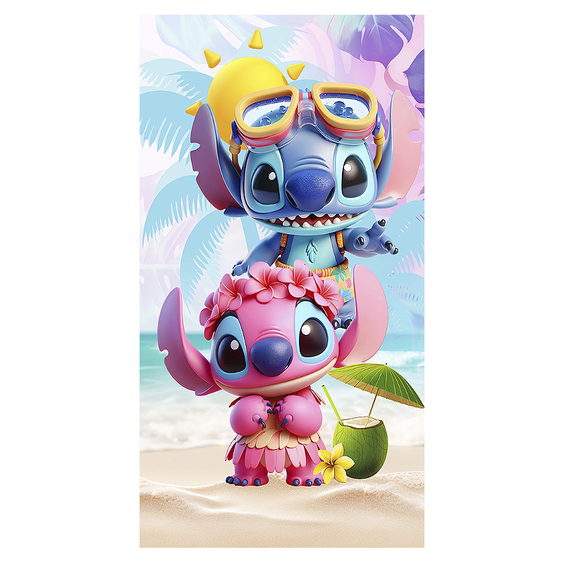 Stitch Pool Raft Capa Faixa Lateral Sublimado - Stitch Pool Party - Sublitex Painéis ...