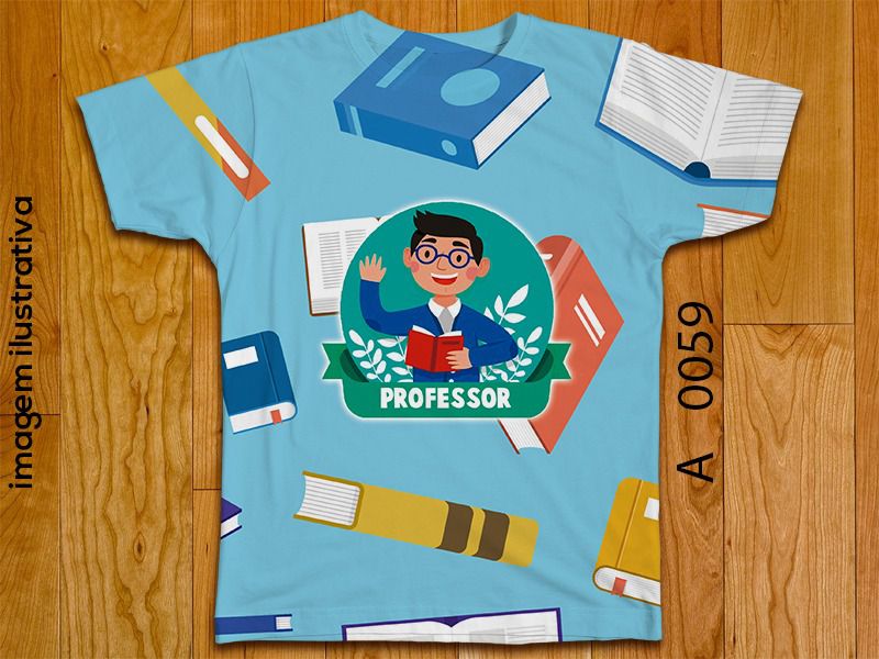 T-Shirt Masculina no Atacado Professor Boneco