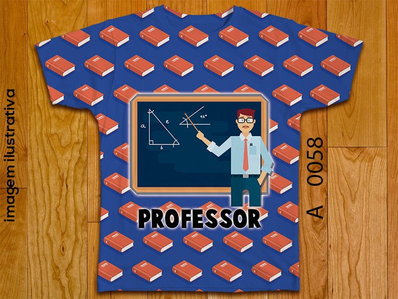 T-Shirt Masculina no Atacado Professor Quadro