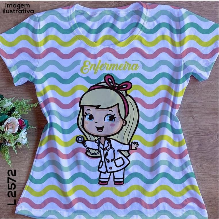 T-shirts Babylook no Atacado Enfermeira Boneca