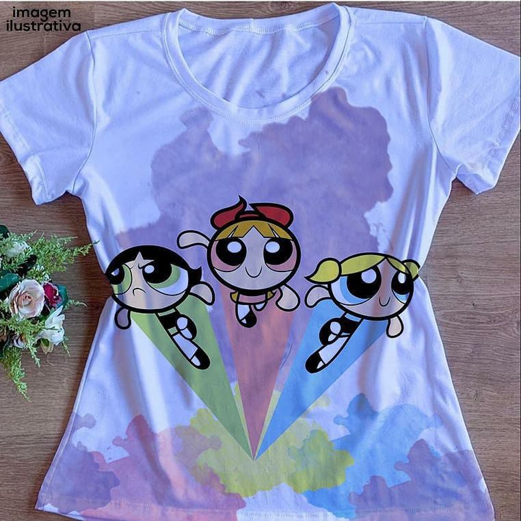 T-shirt Babylook no Atacado Meninas Superpoderosas