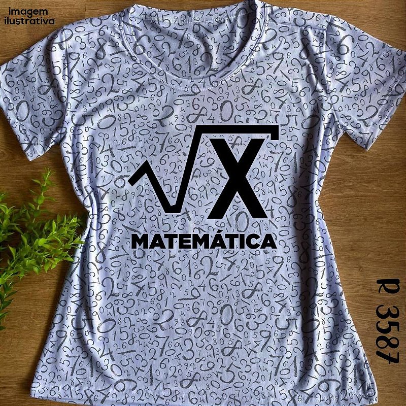 T-shirt Babylook no Atacado Matemática