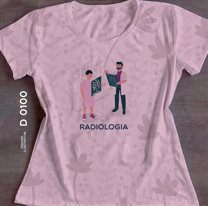 Tshirt Babylook Feminina no Atacado Radiologia