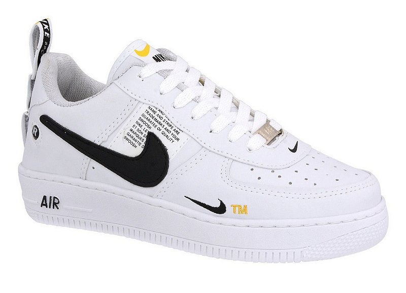 air max 1 branco e preto