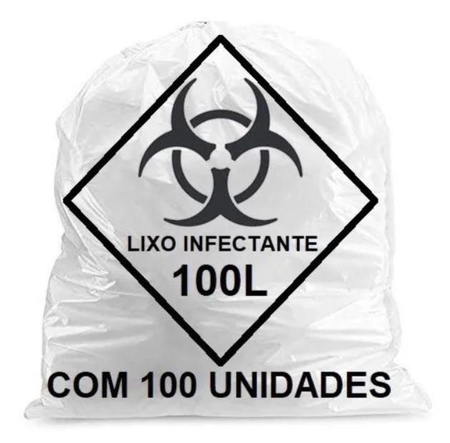 Saco De Lixo Infectante Hospitalar Litros Pct C Unidades Rava Cirúrgica Salutar