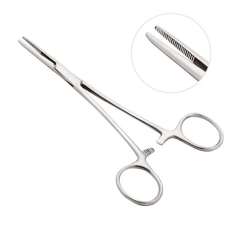 Pinça Crile Reta 14cm em Aço Inox - Vital Gold - Cirúrgica Salutar ...