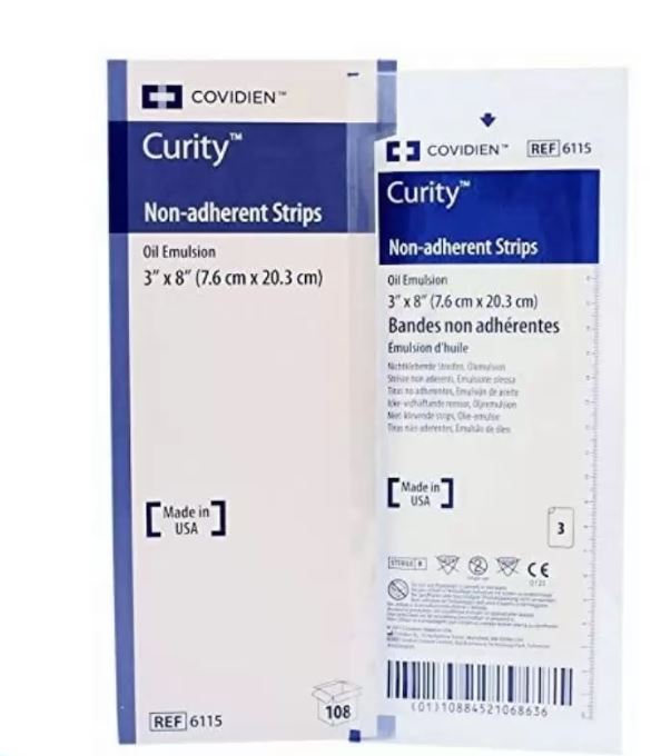 Compressa Emulsão De Petrolatum 7,6 x 20,3cm Curity Unidade Covidien