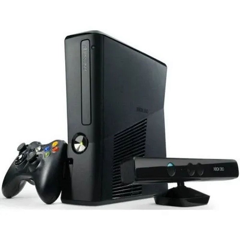 Xbox 360 Super Slim 4Gb + Sensor Kinect Usado - Mundo Joy Games - Venda,  Compra e Assistência em Games e Informática