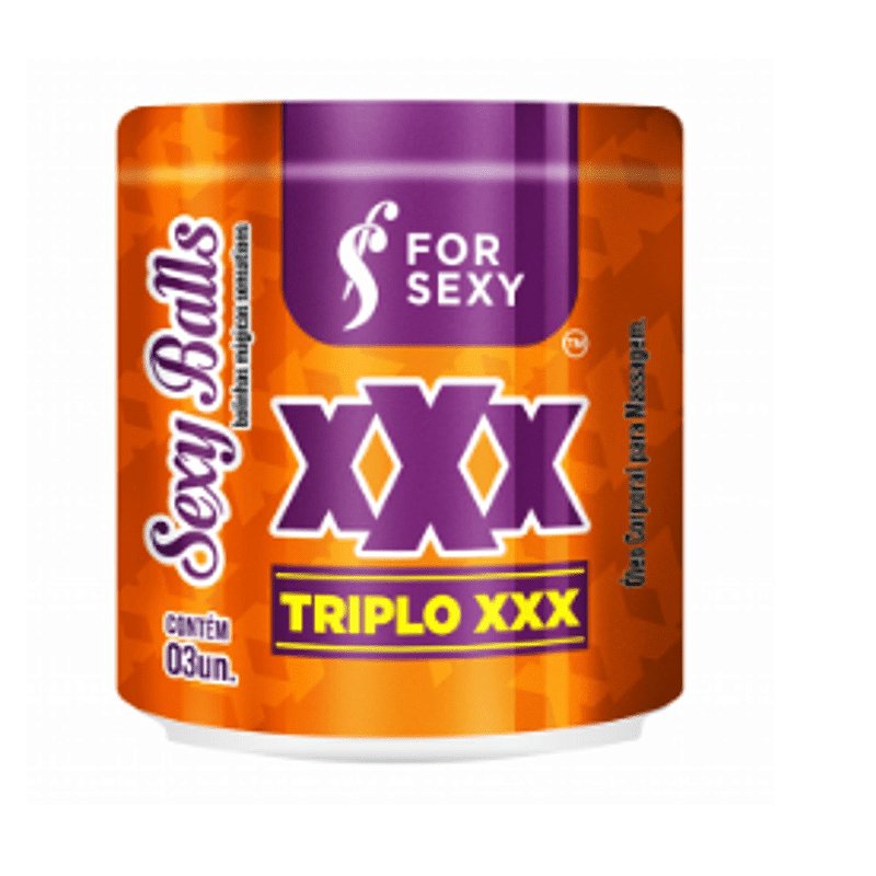 Bolinha Funcional Sexy Balls Triplo XXX Com 3 Unidades For Sexy