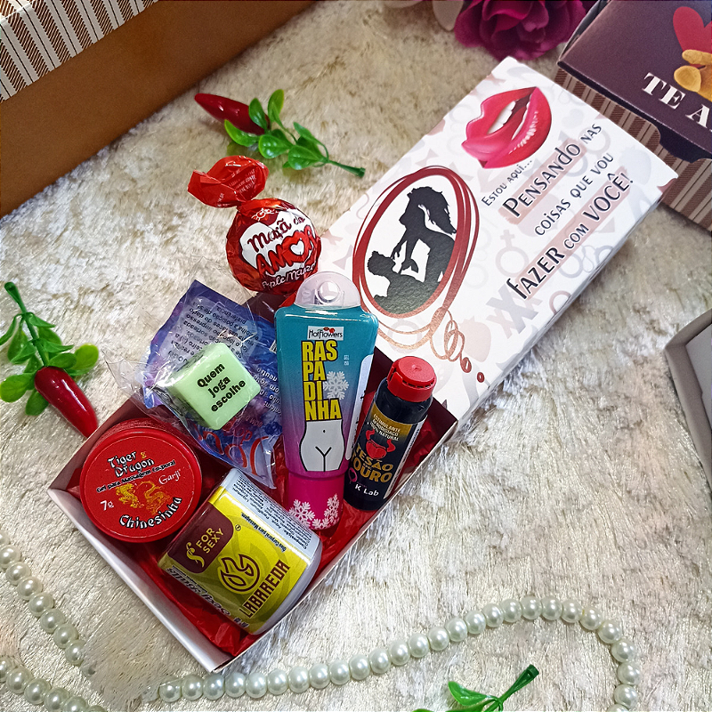 Kit Dia dos Namorados Sex Shop com Embalagem