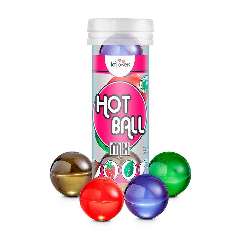 Bolinha Hot Ball Beija Muito Mix Com 4 Unid. Hot Flowers