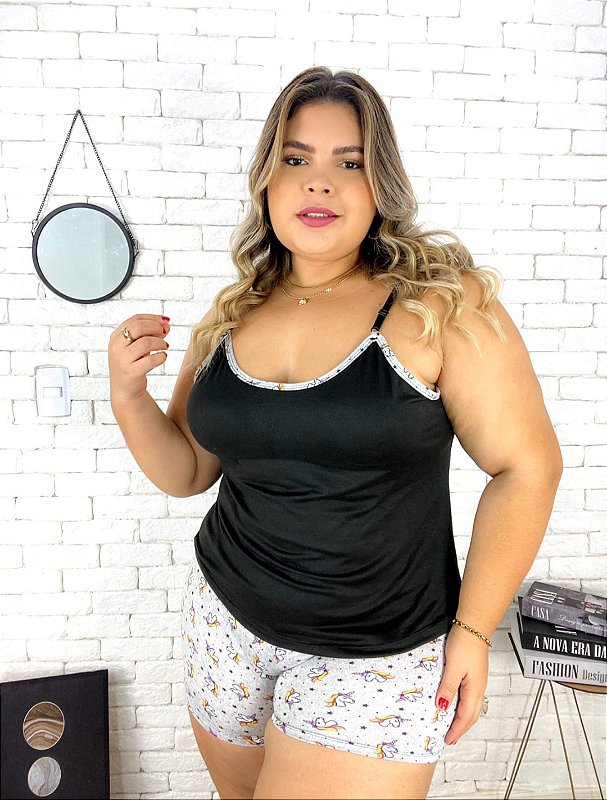 Short Doll Amanda Suede Plus Size