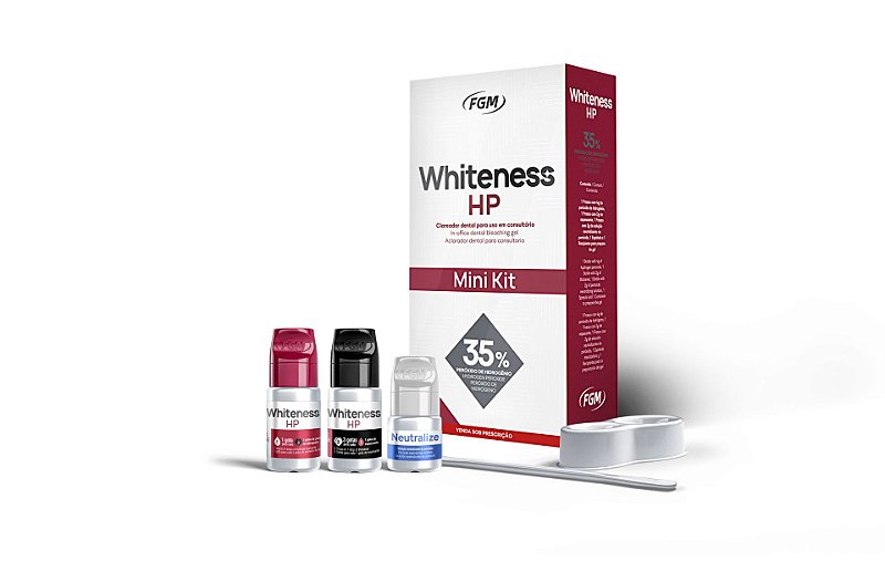 Clareador Whiteness HP MINI KIT Peróxido de Hidrogênio 35% FGM - Dental Mec