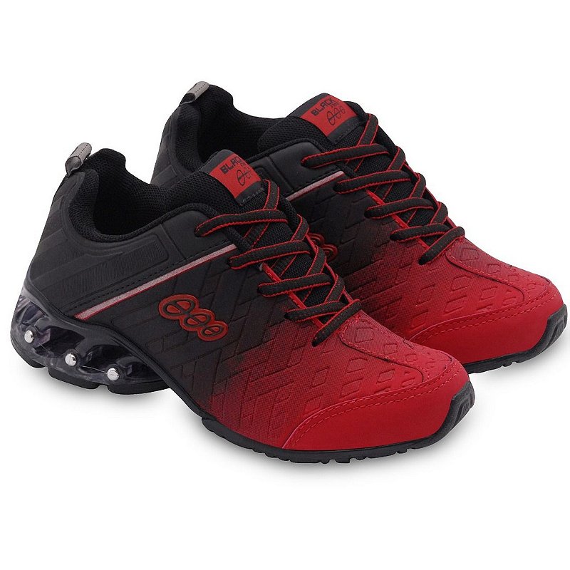 tenis jogging vermelho