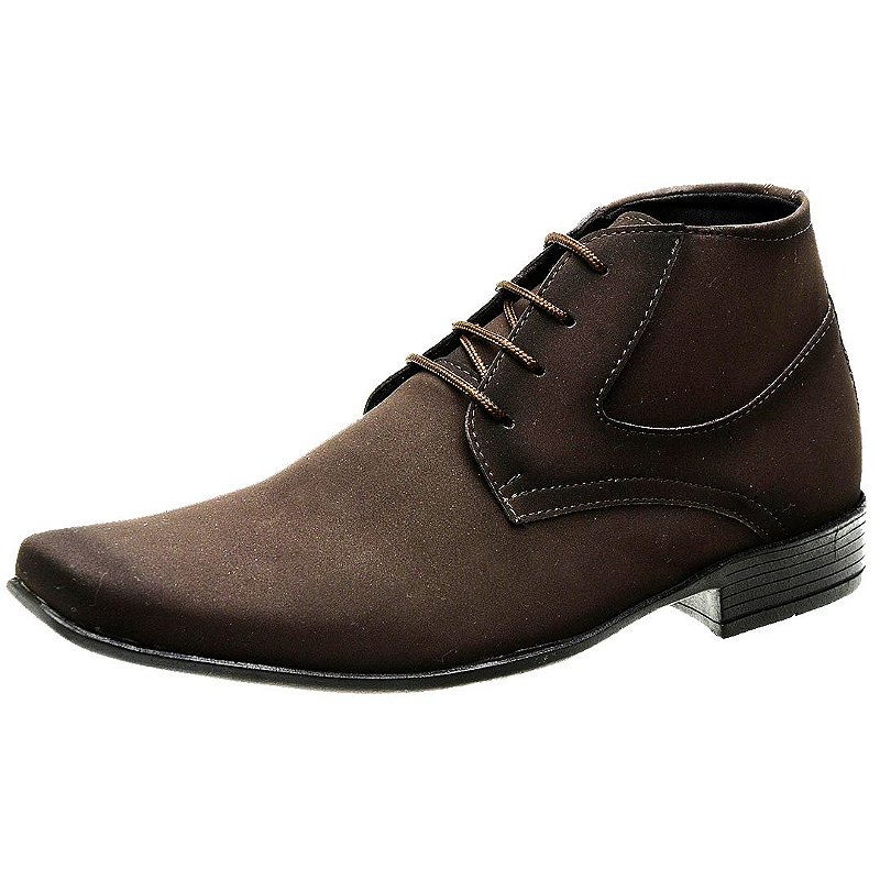 bota couro masculina social