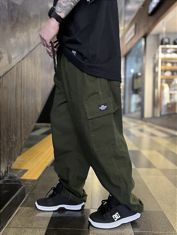 Calça Cargo Masculina CalÃ§a Verde Musgo Masculina Verde Musgo