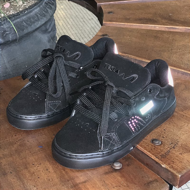 Tênis Tesla Hertz All Black Furta Cor Nipe Skateshop
