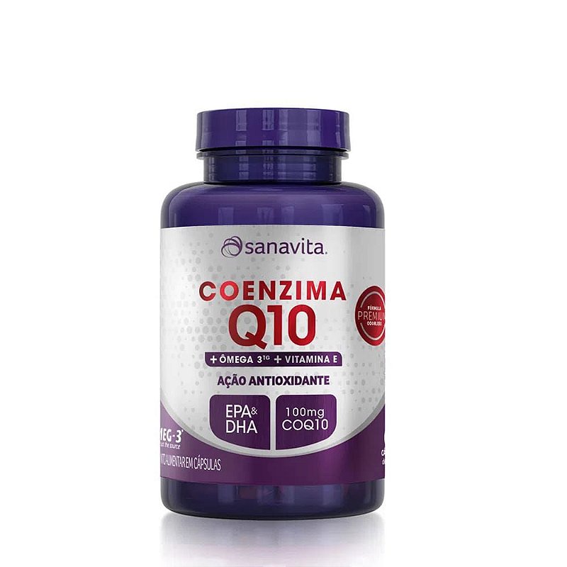 Coenzima Q10 + Omega 3 Sanavita 60 Capsulas Emporio Ser Natural