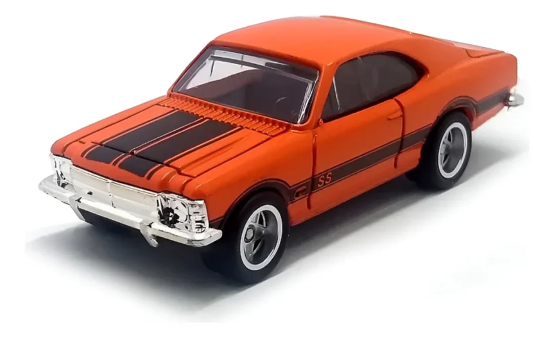 Chevrolet Opala SS Laranja CKS - Escala 1/64 - Pneus de Borracha