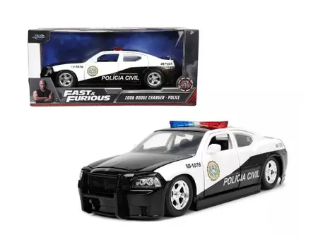 Dodge Charger - Policia Civil - Velozes e Furiosos 5 - JADA 1/24