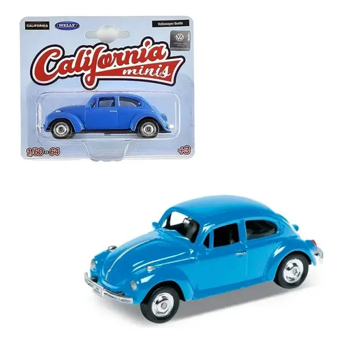 Fusca Azul - California Minis - Welly - 1/64